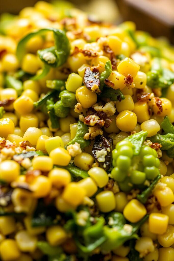 Edamame Corn Crunchy Salad