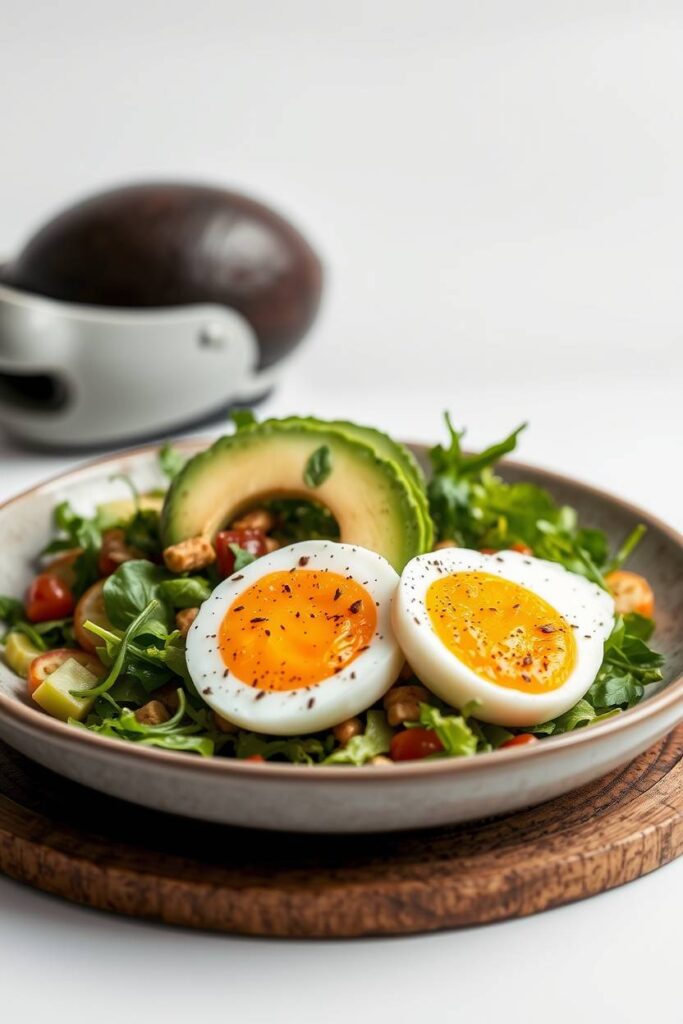 Egg and Avocado Protein Salad