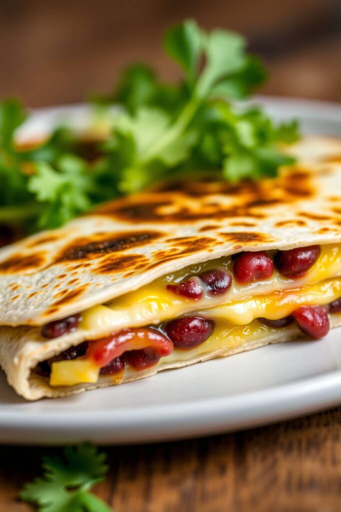 Egg and Black Bean Quesadilla