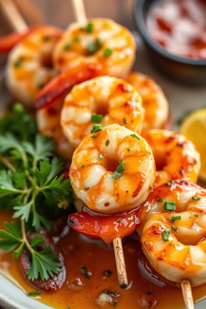Garlic Butter Shrimp Skewers