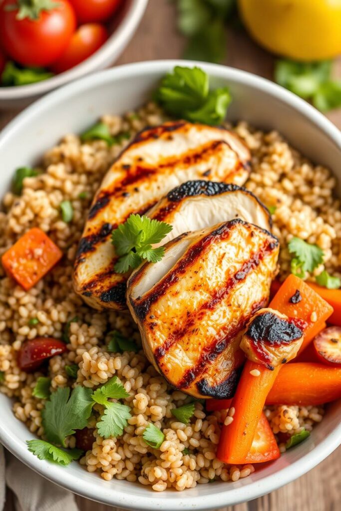 Grilled Chicken Quinoa Bowl