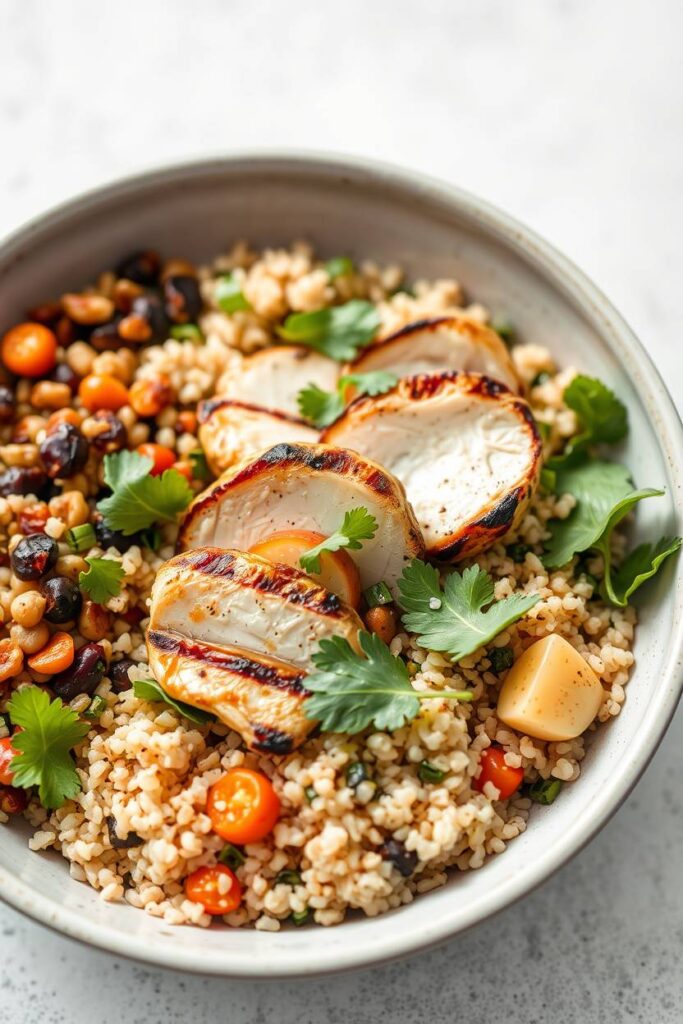 Grilled Chicken and Quinoa Bowl