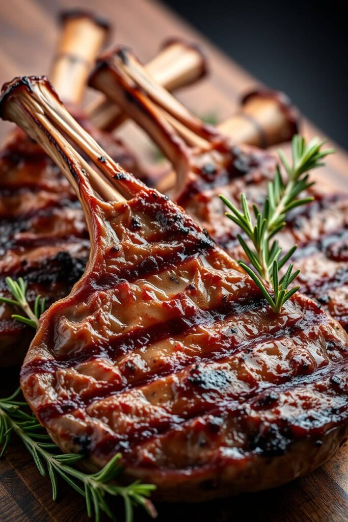 Grilled Lamb Chops with Rosemary