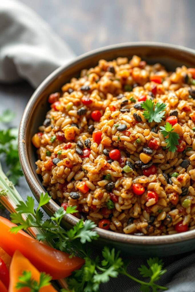 Lentil & Rice Veggie Mash