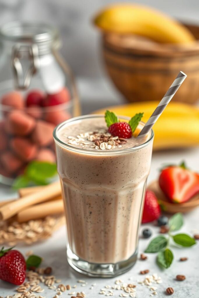 Oats Smoothie with Protein Boost