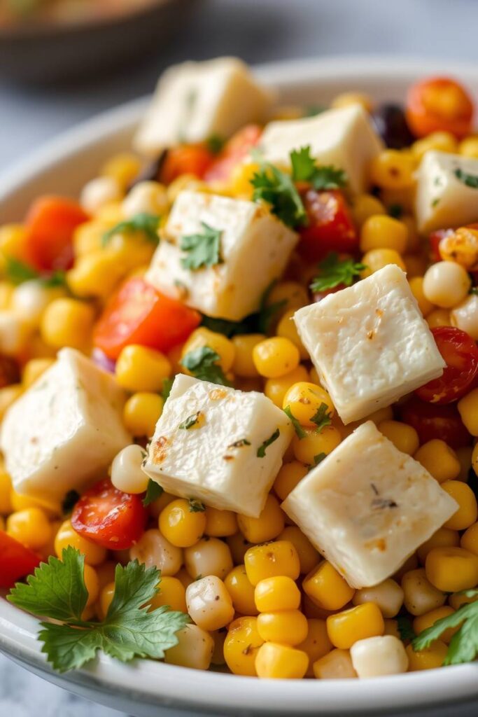 Paneer Corn Indian-Style Salad