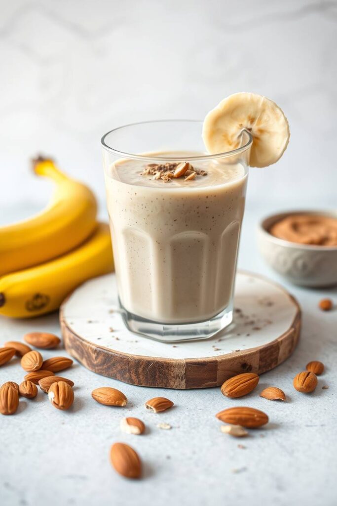 Protein Smoothie with Almond Butter and Banana