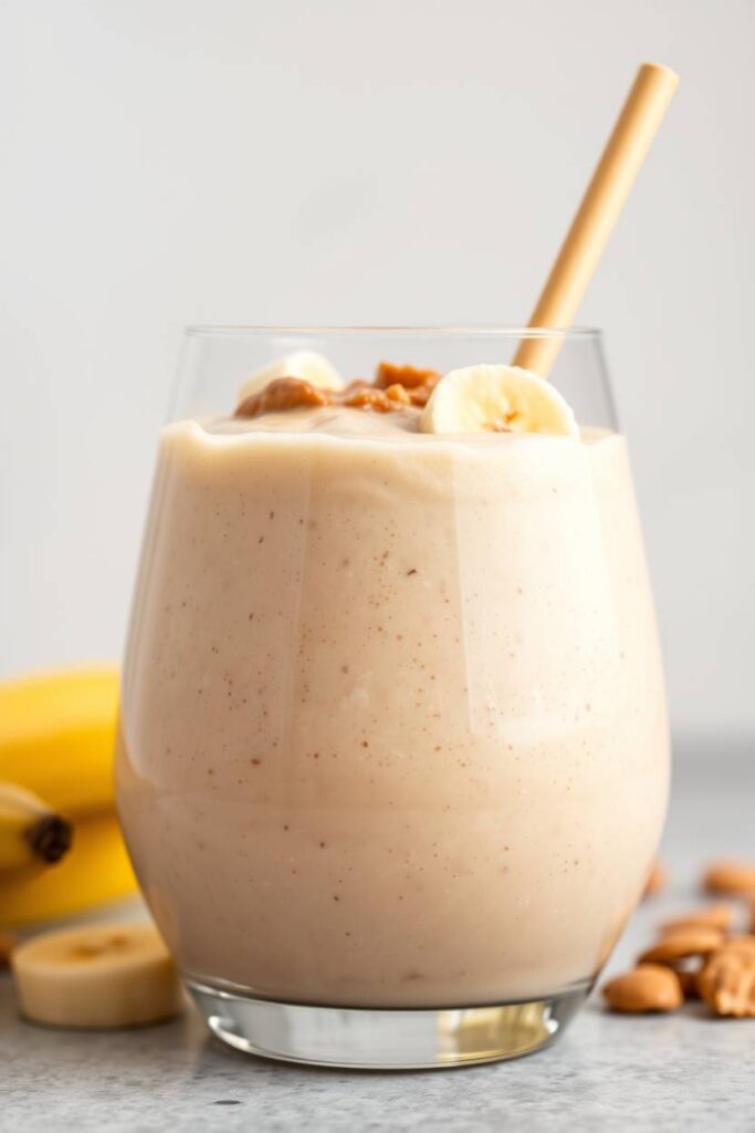 Protein Smoothie with Banana and Peanut Butter