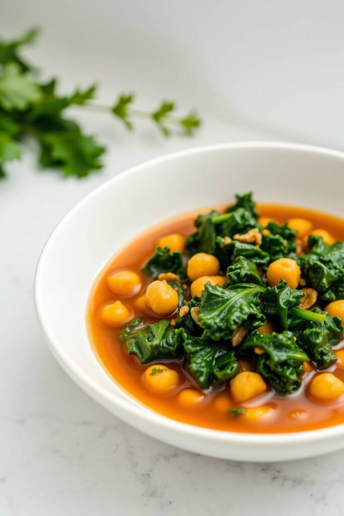 Warm Chickpea and Kale Stew