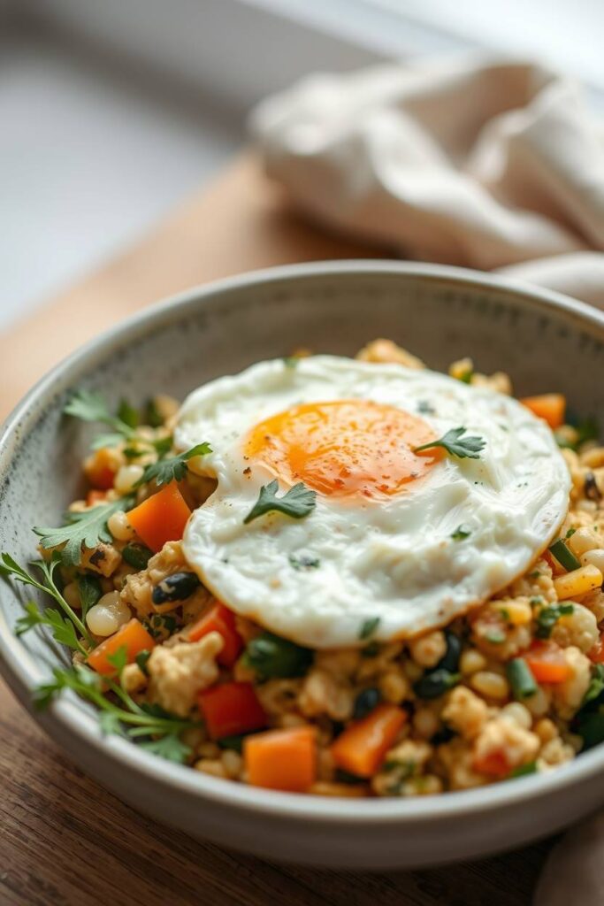 Egg White Veggie Scramble