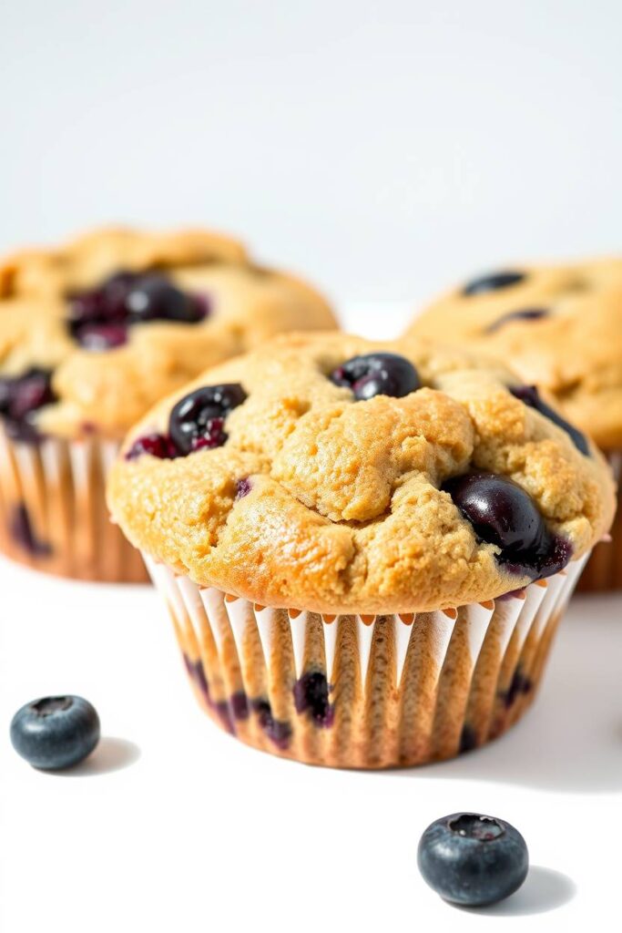 High Protein Blueberry Muffins