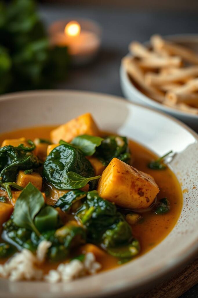 Tofu and Spinach Curry